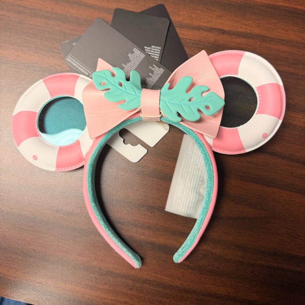 Disney x Loungefly Ears Pool Float Cruise Summer Removable Bow